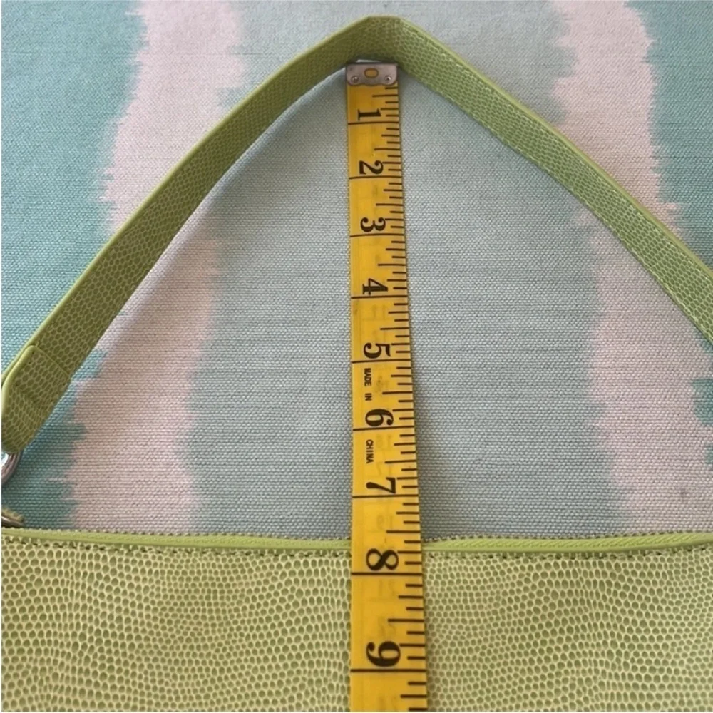 Urban Outfitters Green Faux Snakeskin Shoulder Bag Silver Hardware